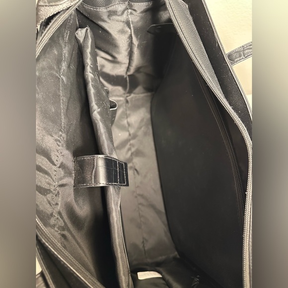 Beis work tote in Black Croc - Picture 6 of 7